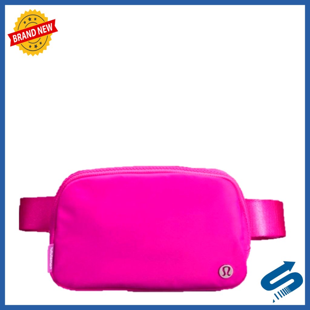 Water-Resistant Belt Bag With Zippered Pockets, 1l Capacity For Essentials